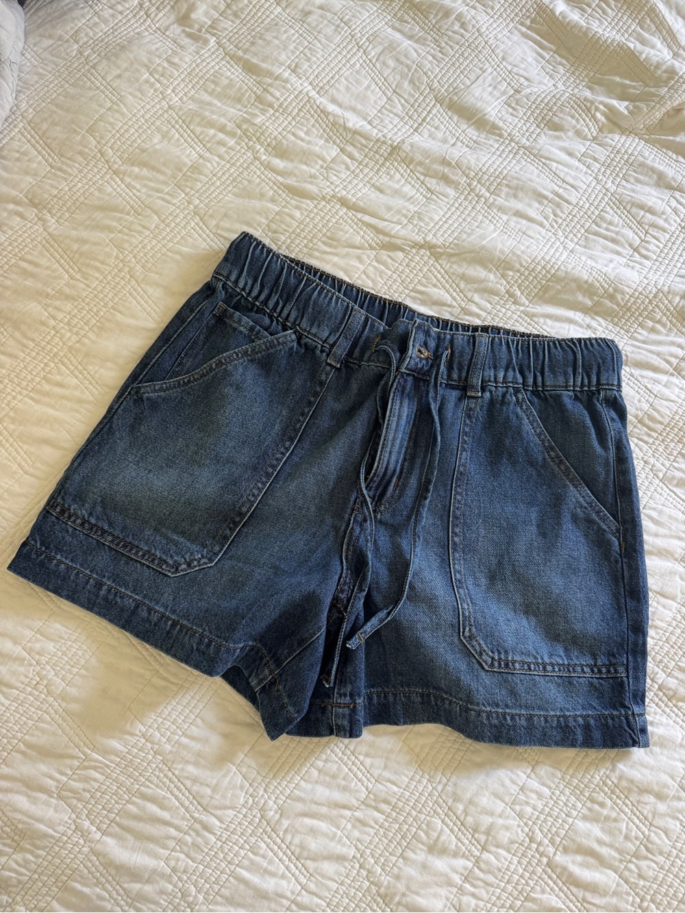 Maurices M Shorts Denim Drawstring Jean Shorts